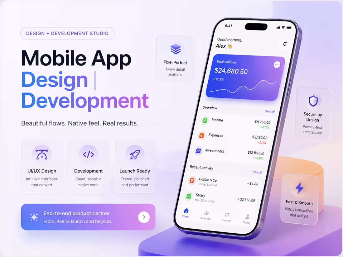 Cover image for APP DESIGN | APP DEVELOPMENT | IOS & ANDROID APP DEVELOPMENT 