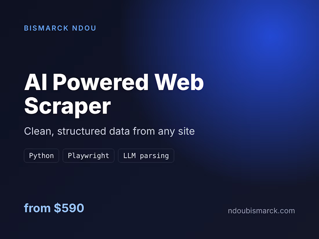 Cover image for AI Powered Web Scraper