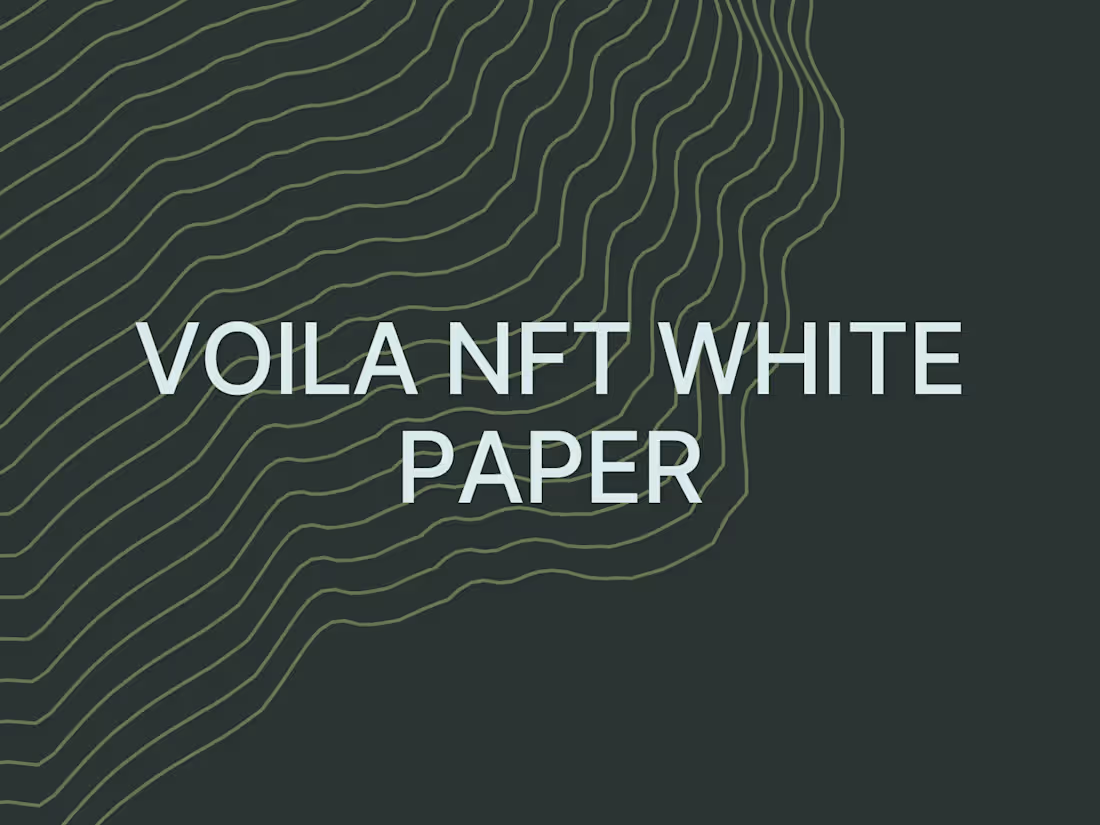 Cover image for VOILA NFT WHITE PAPER