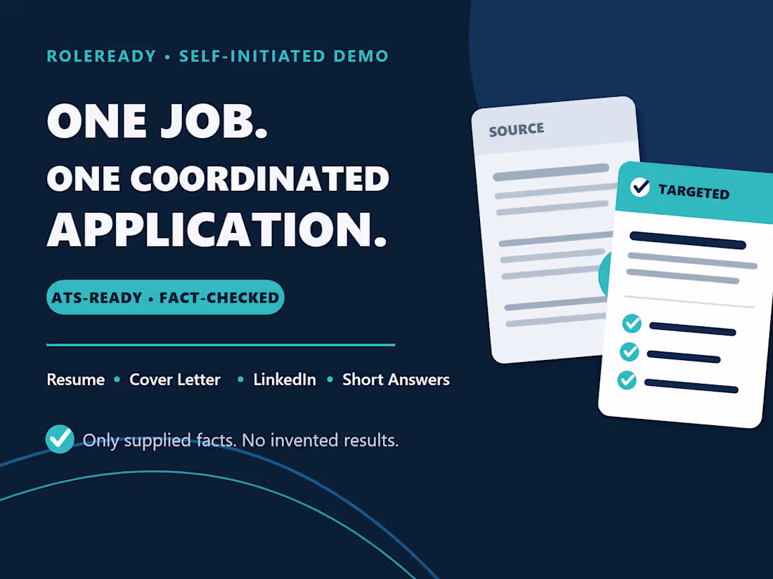 Cover image for ATS Resume and Targeted Application Pack