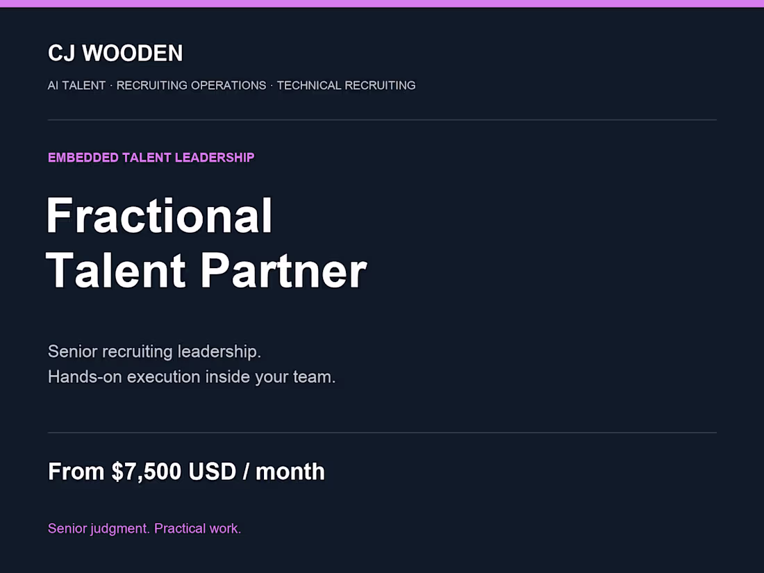 Cover image for Fractional Talent Partner