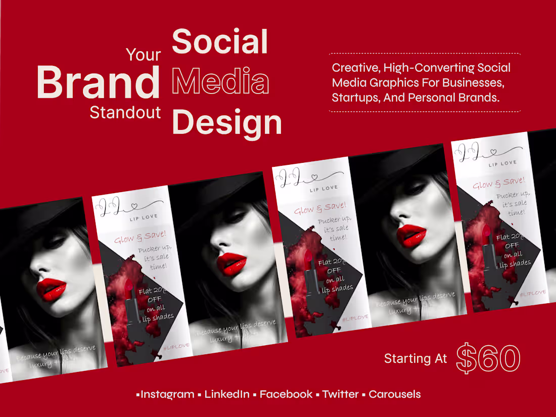 Cover image for Professional Social Media Design for Brands & Businesses
