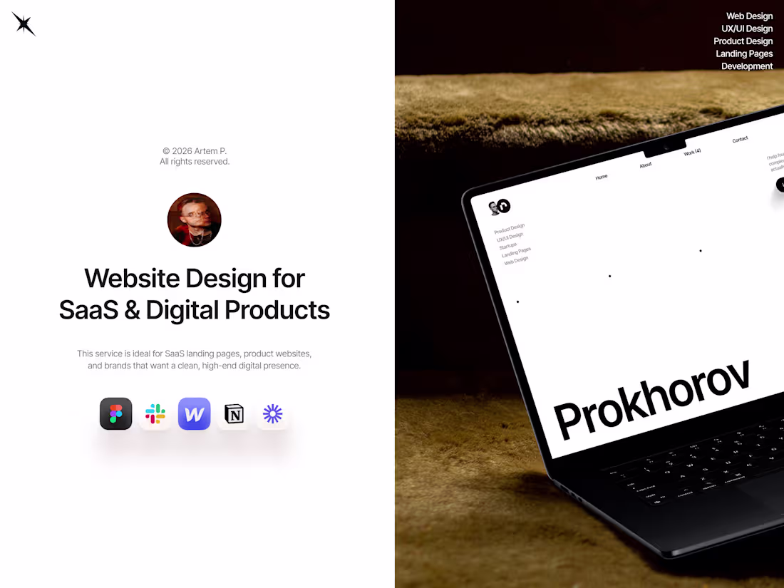 Cover image for High-conversion website design for SaaS and digital products
