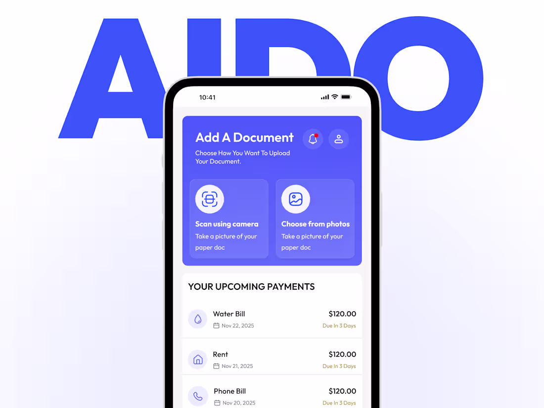 Cover image for AI Document Scanner App | UX/UI 