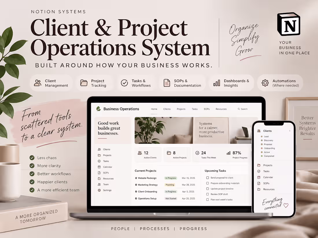 Cover image for Client & Project Operations System