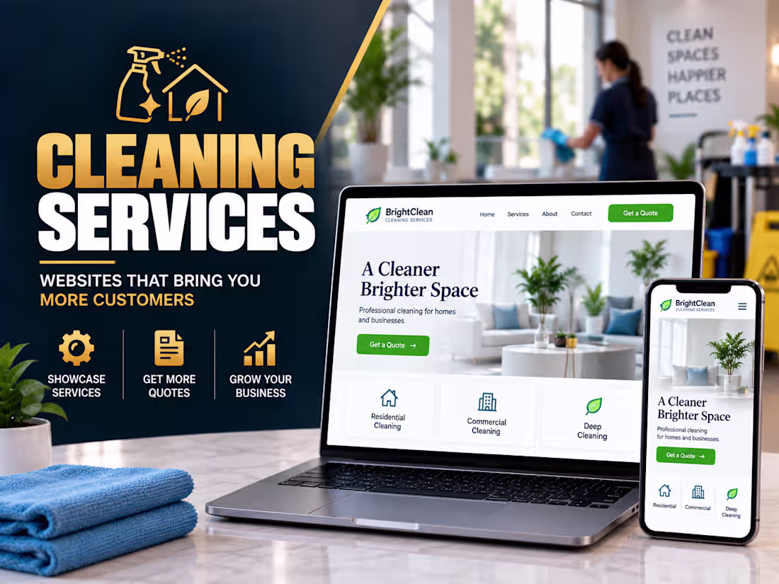 Cover image for 🧹 Cleaning Services Website Design | WordPress Cleaning Website