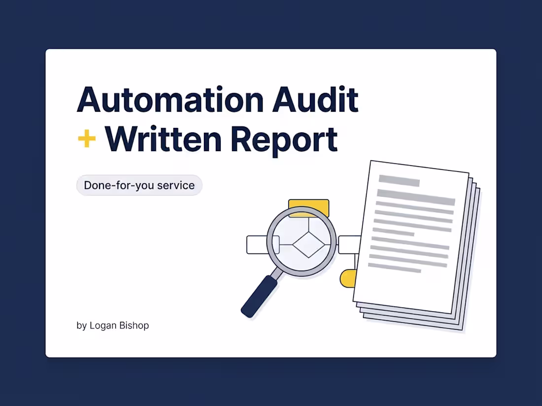Cover image for Automation Audit for n8n, Zapier, or Make