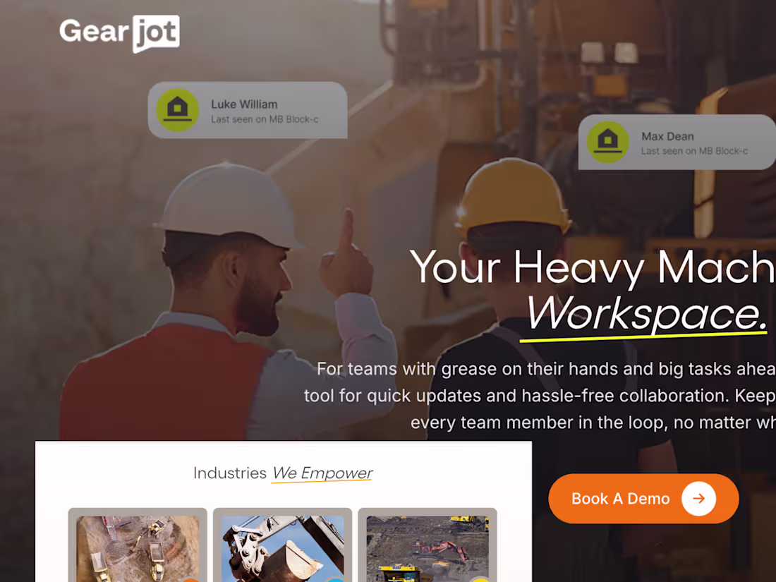 Cover image for GearJoT | Your Heavy Machinery Workspace | JoT it Down Get it D…