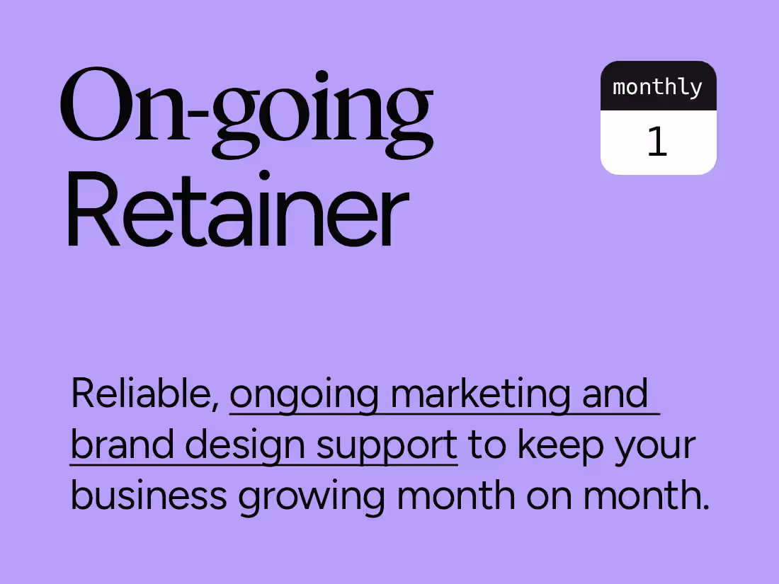 Cover image for On-going Brand Design Retainer