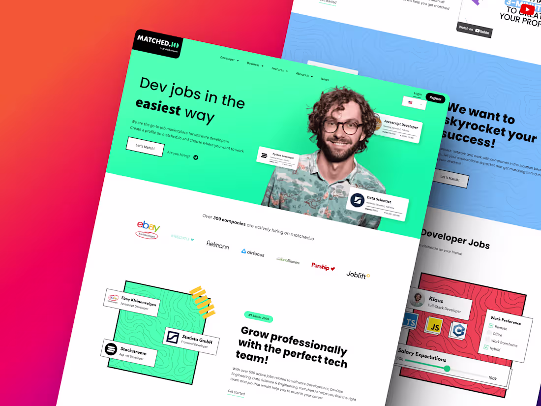 Cover image for Redesign for Matched.io