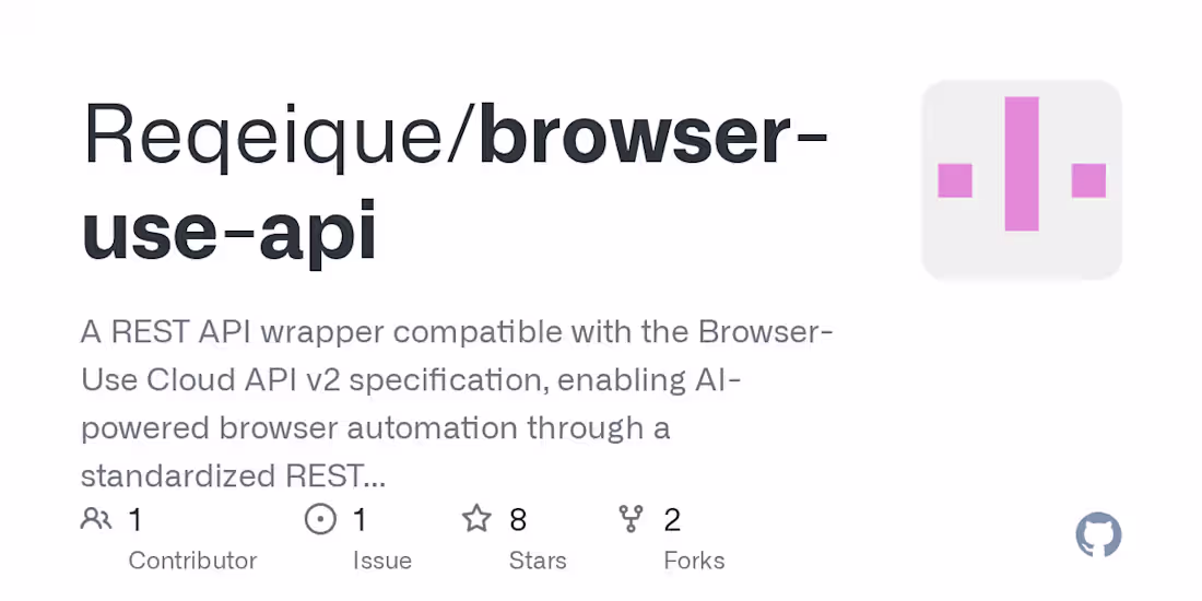 Cover image for Browser-Use API - Self-Hosted AI Browser Automation