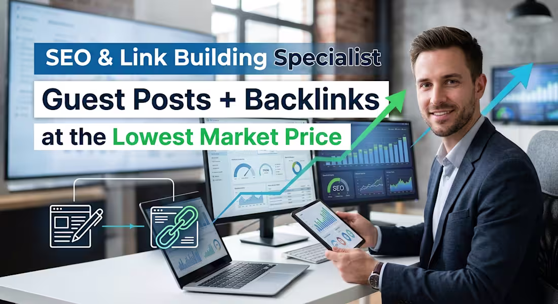 Cover image for SEO & Link Building Specialist: Guest Posts + Backlinks at the L
