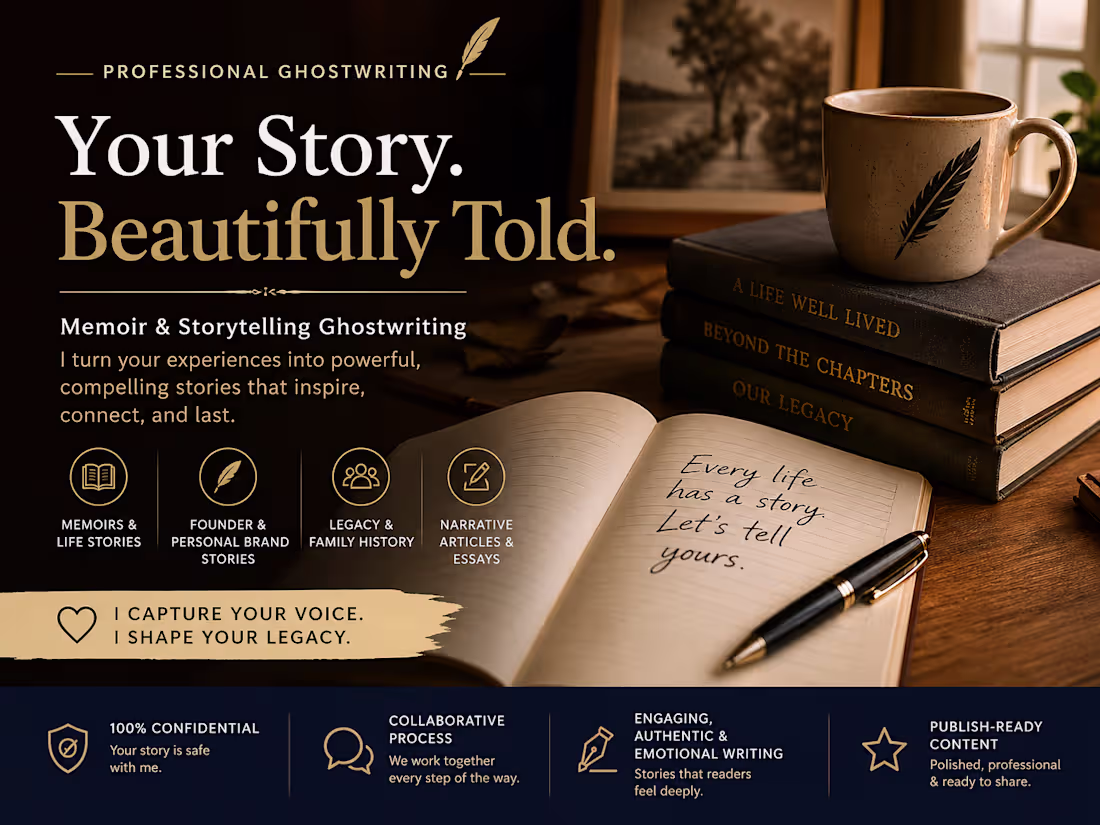 Cover image for Professional Ghostwriting for Books, Articles & Personal Brands