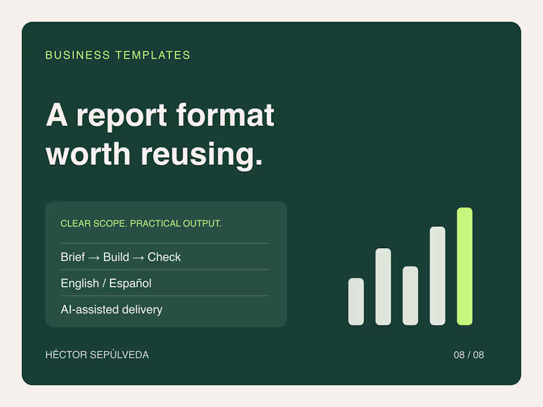 Cover image for Reusable Business Report & Presentation Templates