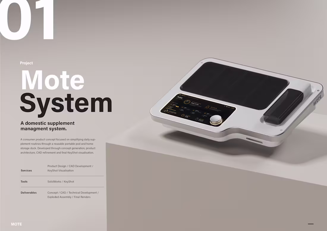 Cover image for MOTE is a domestic supplement