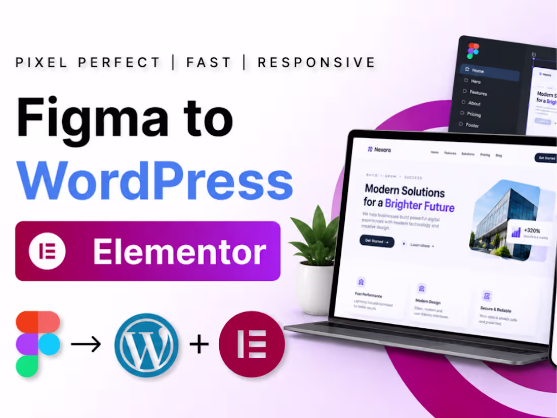 Cover image for Convert Figma to WordPress Elementor Website