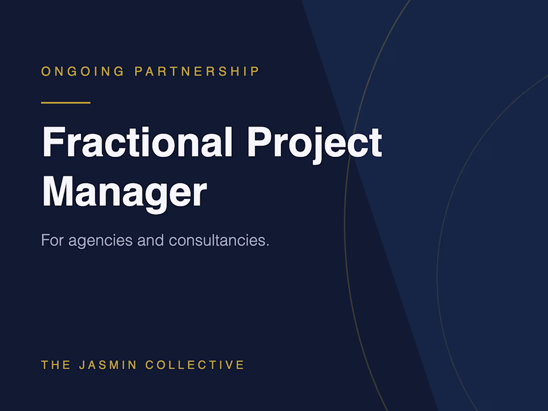 Cover image for Fractional Project Manager for Agencies
