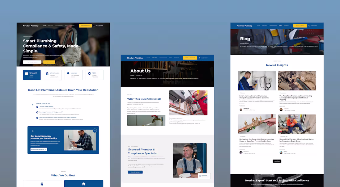 Cover image for FlowSure Plumbing | Compliance &