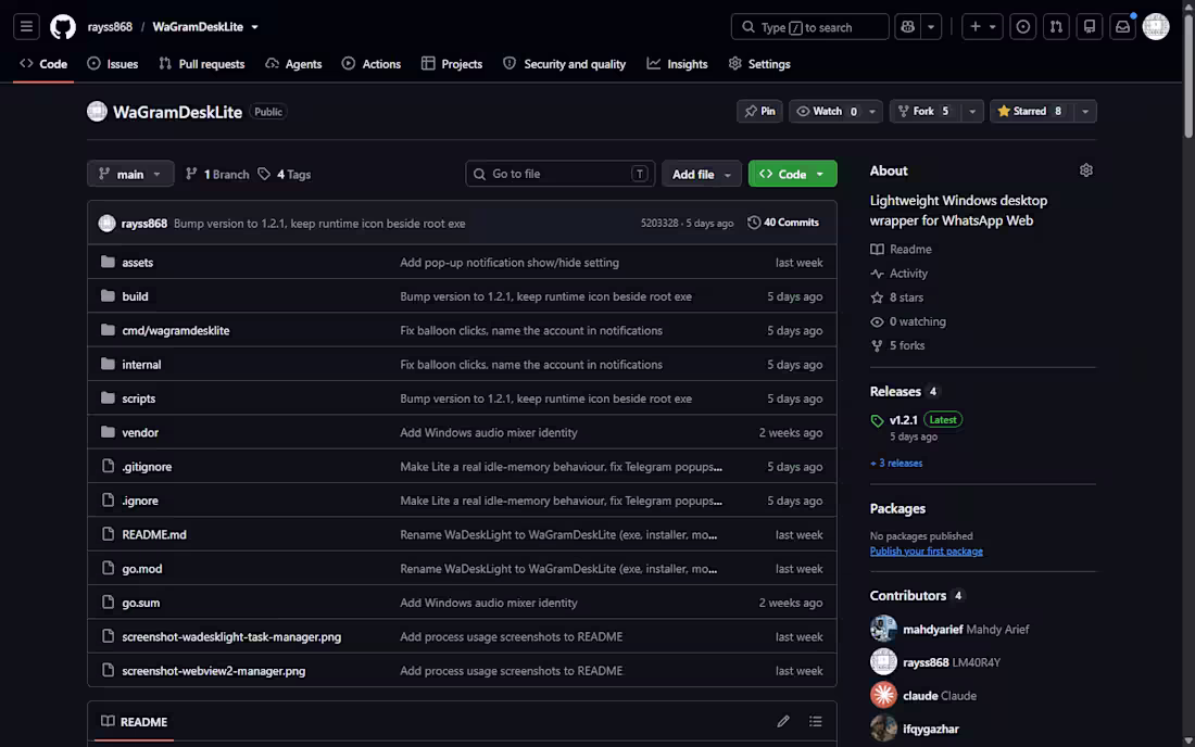 Cover image for WaGramDeskLite — a lightweight Windows