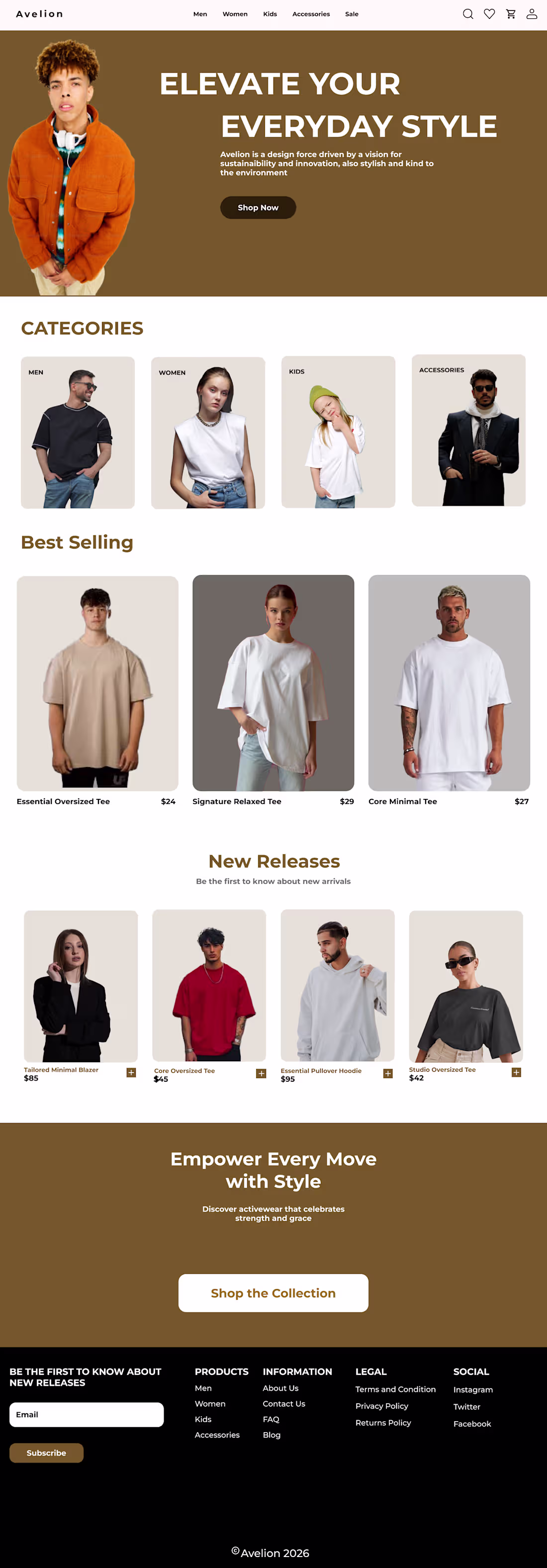 Cover image for Designed a modern ecommerce landing