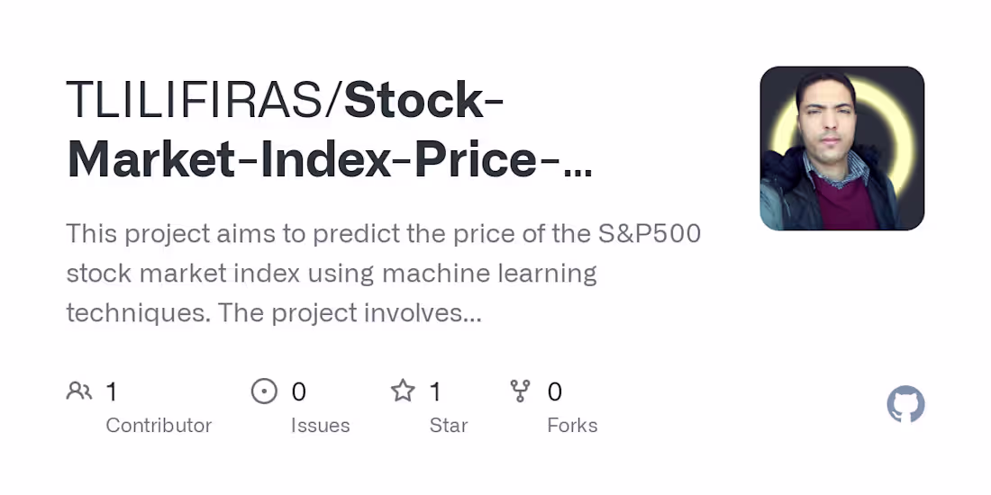 Cover image for S&P500 Stock Market Index Prediction