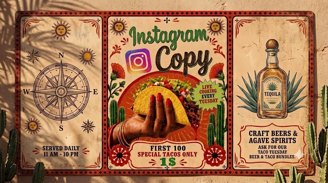 Cover image for Created engaging Instagram post copy