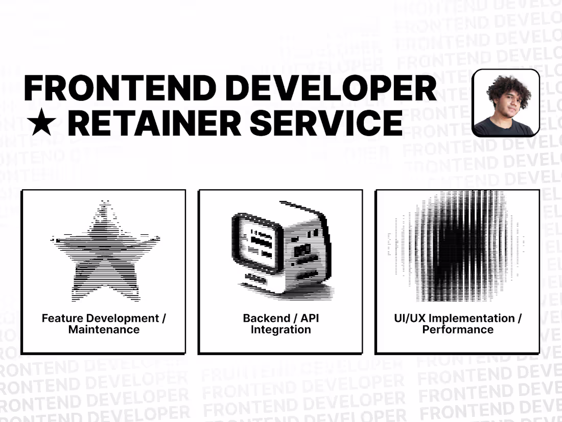 Cover image for Frontend Developer - Retainer for VC/YC startups