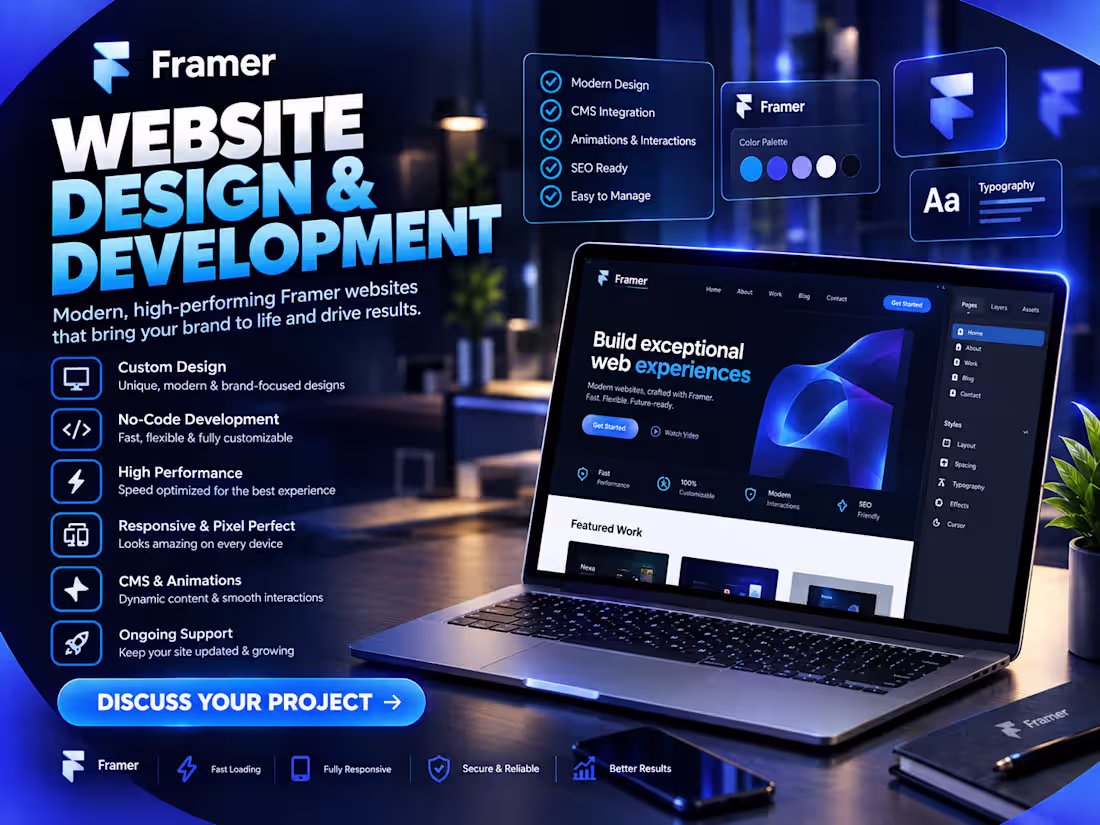 Cover image for Framer Website Design & Development