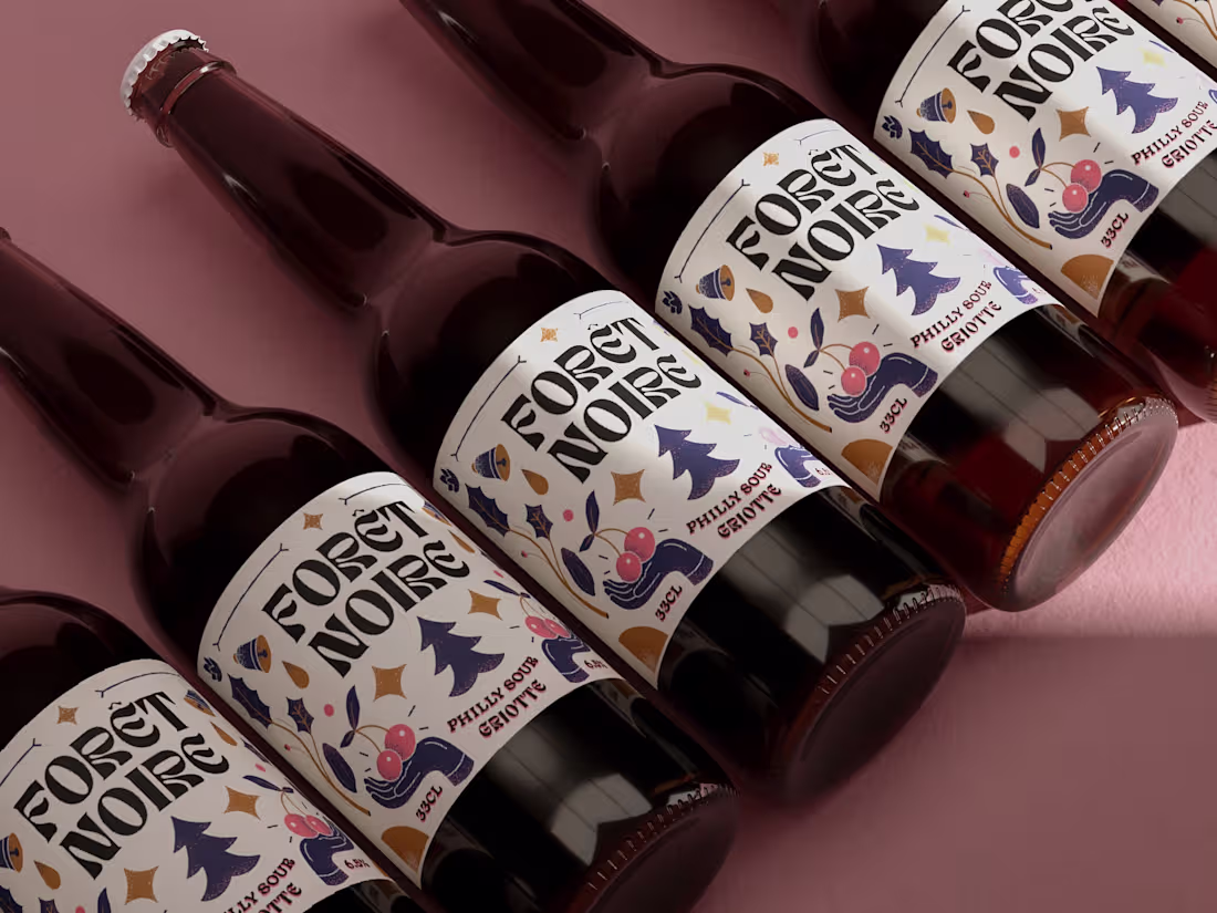 Cover image for Forêt Noire illustration for Brewery