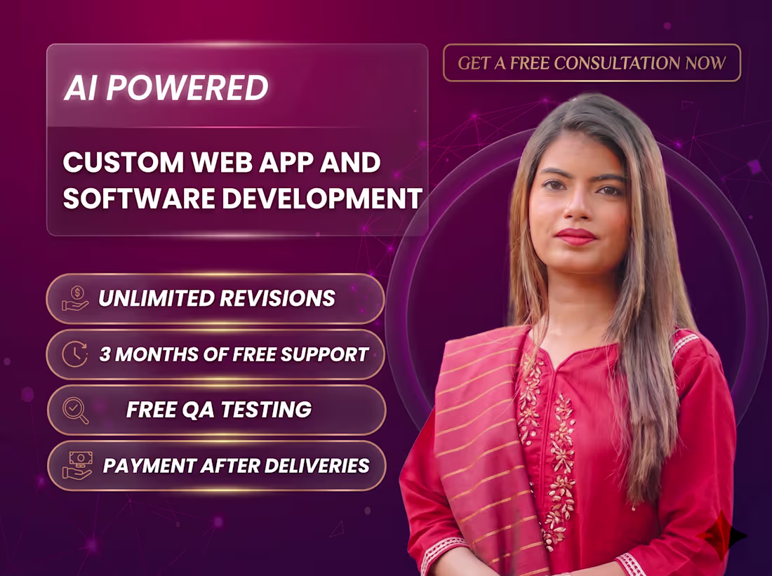 Cover image for Full stack web app software development and saas crm expert