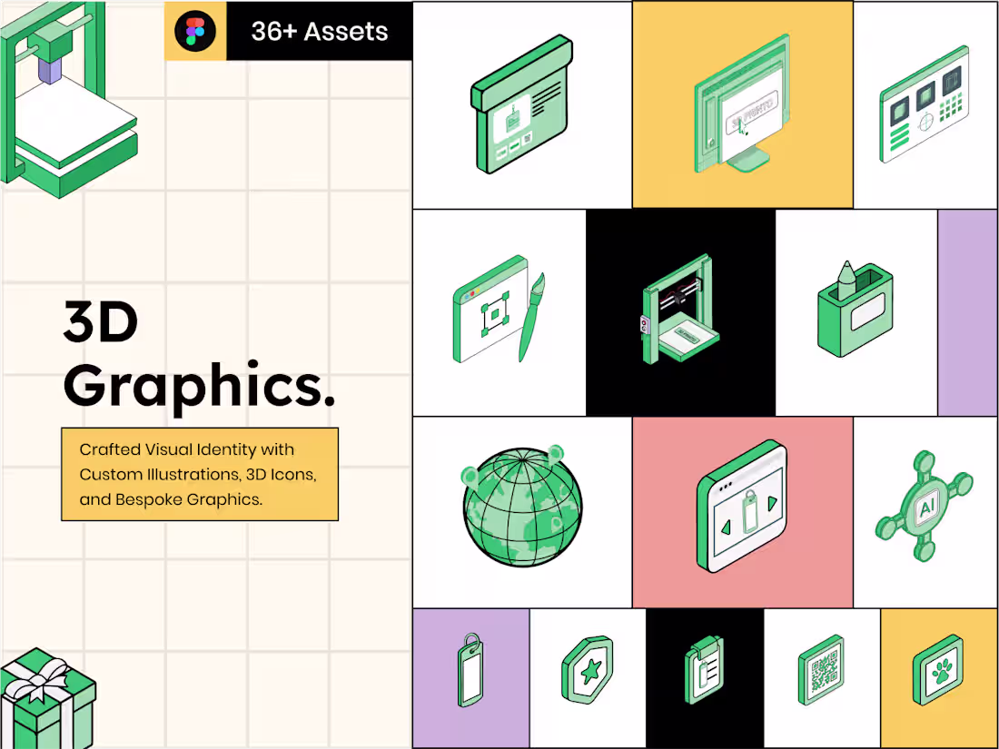 Cover image for Visual Identity for 3D Printo