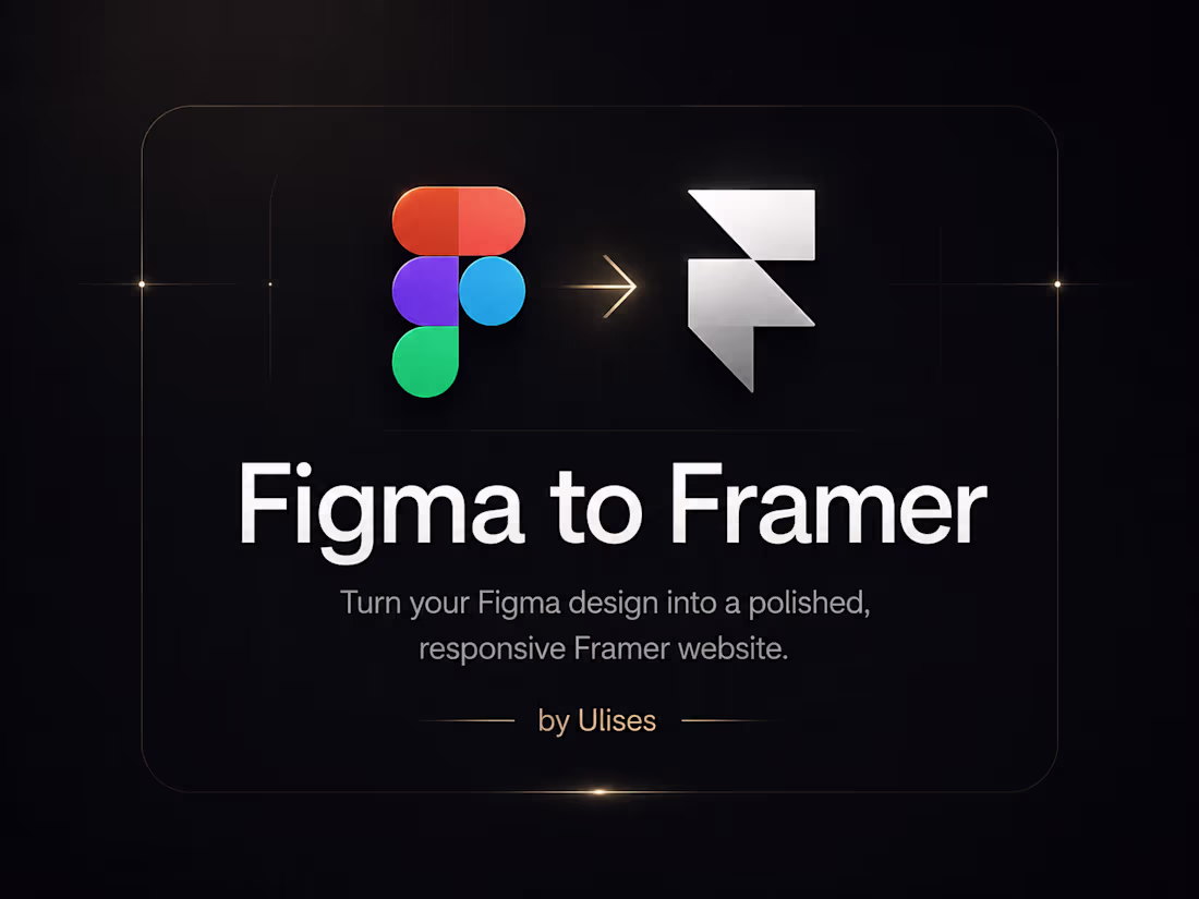 Cover image for Figma to Framer
