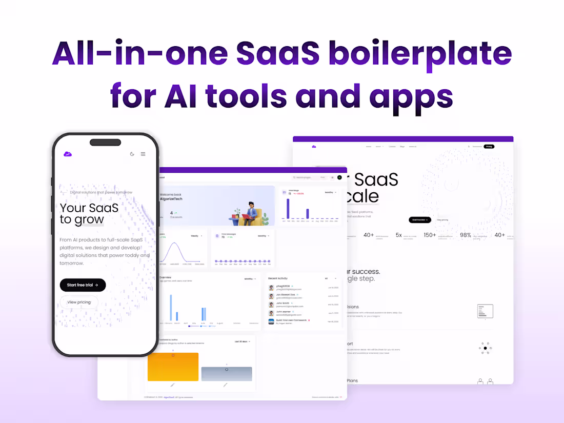 Cover image for SaaStacKit - All-in-One SaaS Boilerplate for AI Tools & Web App