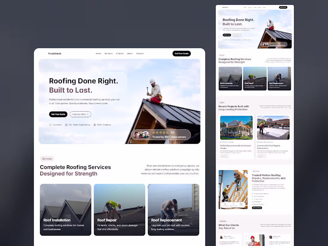 Cover image for Designed and built a modern,