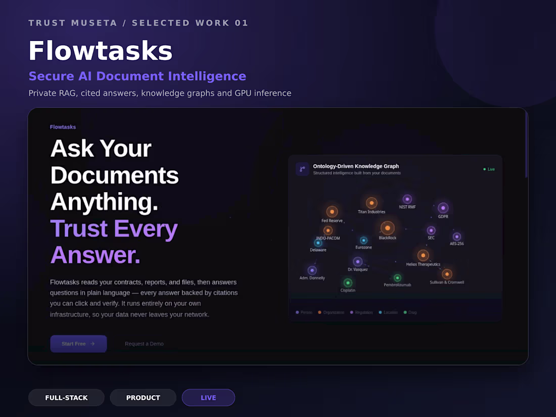 Cover image for Flowtasks - AI-Powered Document Intelligence Engine