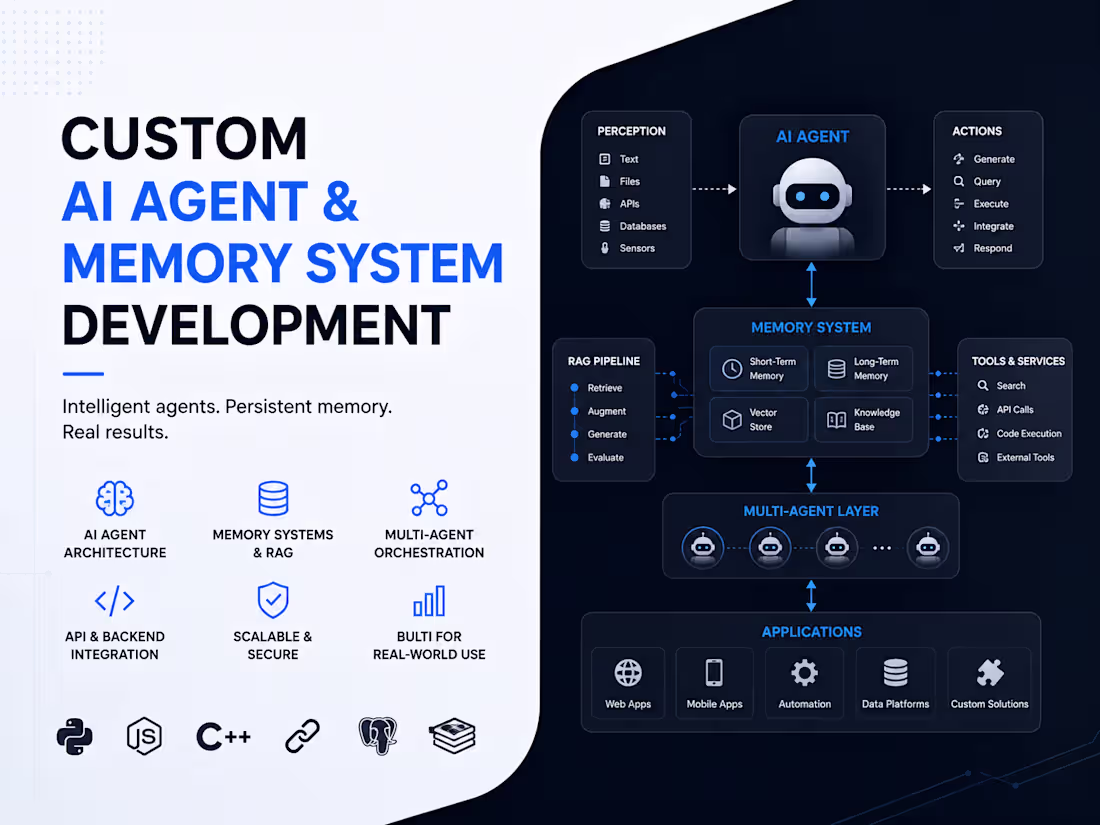 Cover image for Custom AI Agent & Memory System Development