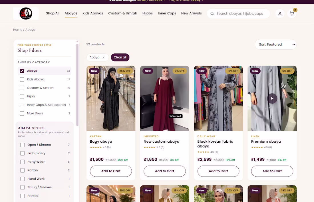 Cover image for Designed and built shop listing,