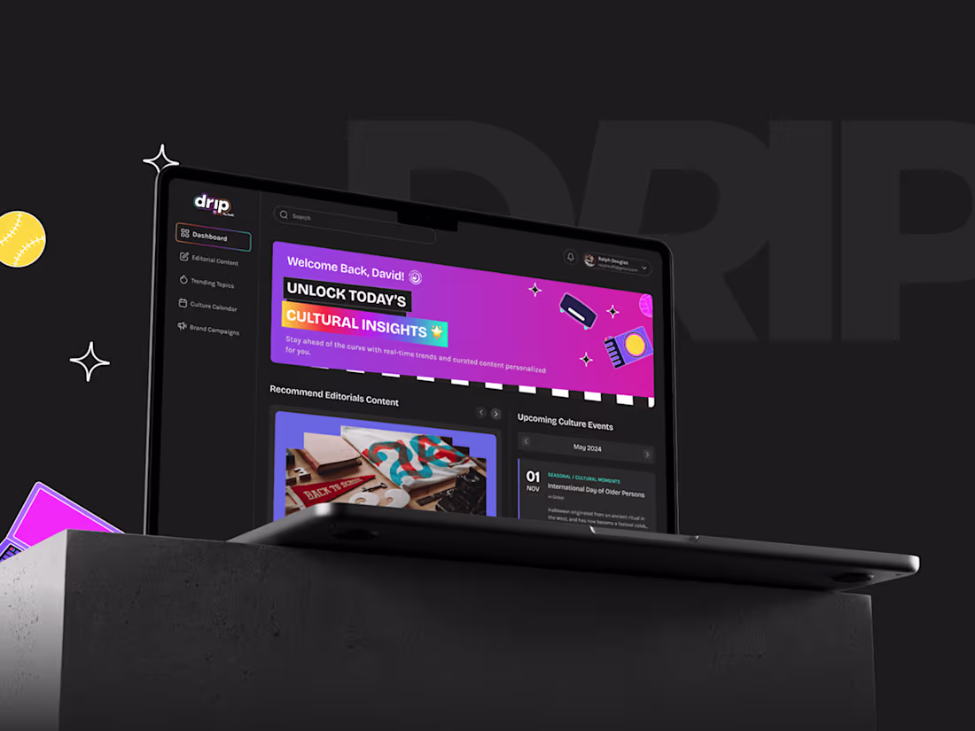 Cover image for Trend Intelligence Website Design | Drip By Kulfi