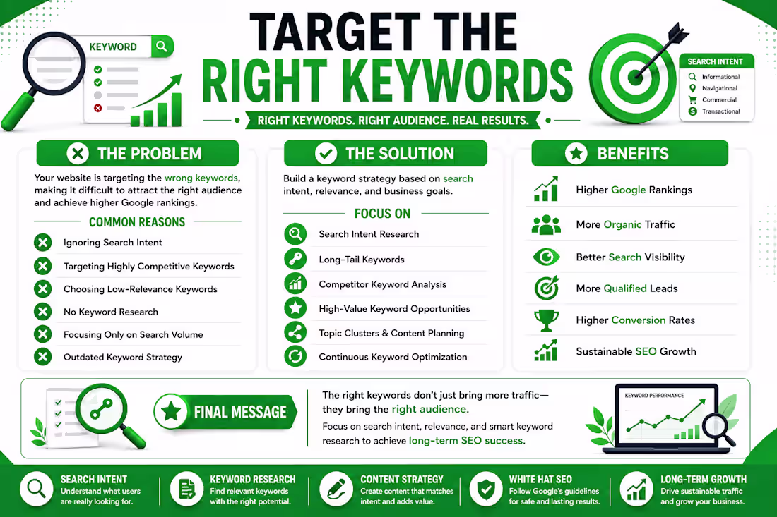 Cover image for 📌 TARGET THE RIGHT KEYWORDS
❌