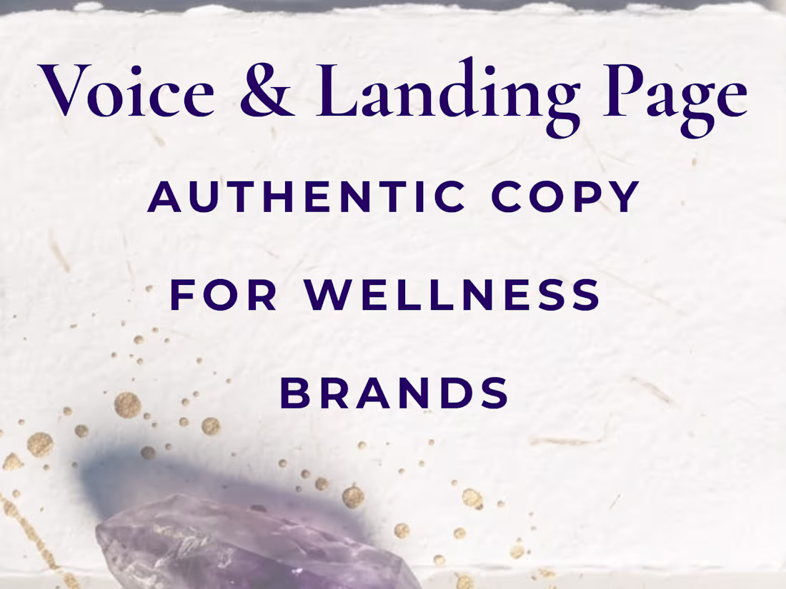 Cover image for Authentic Brand Voice & Landing Page