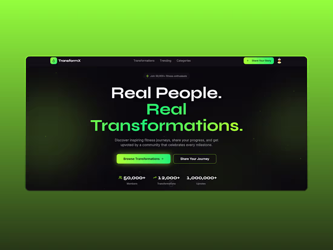 Cover image for Development of TransformX Fitness Platform
