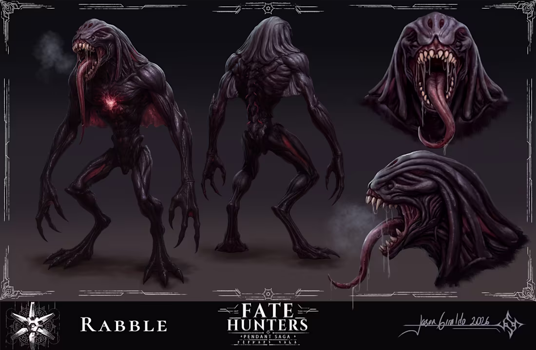 Cover image for Creature Design for Fate Hunters project.