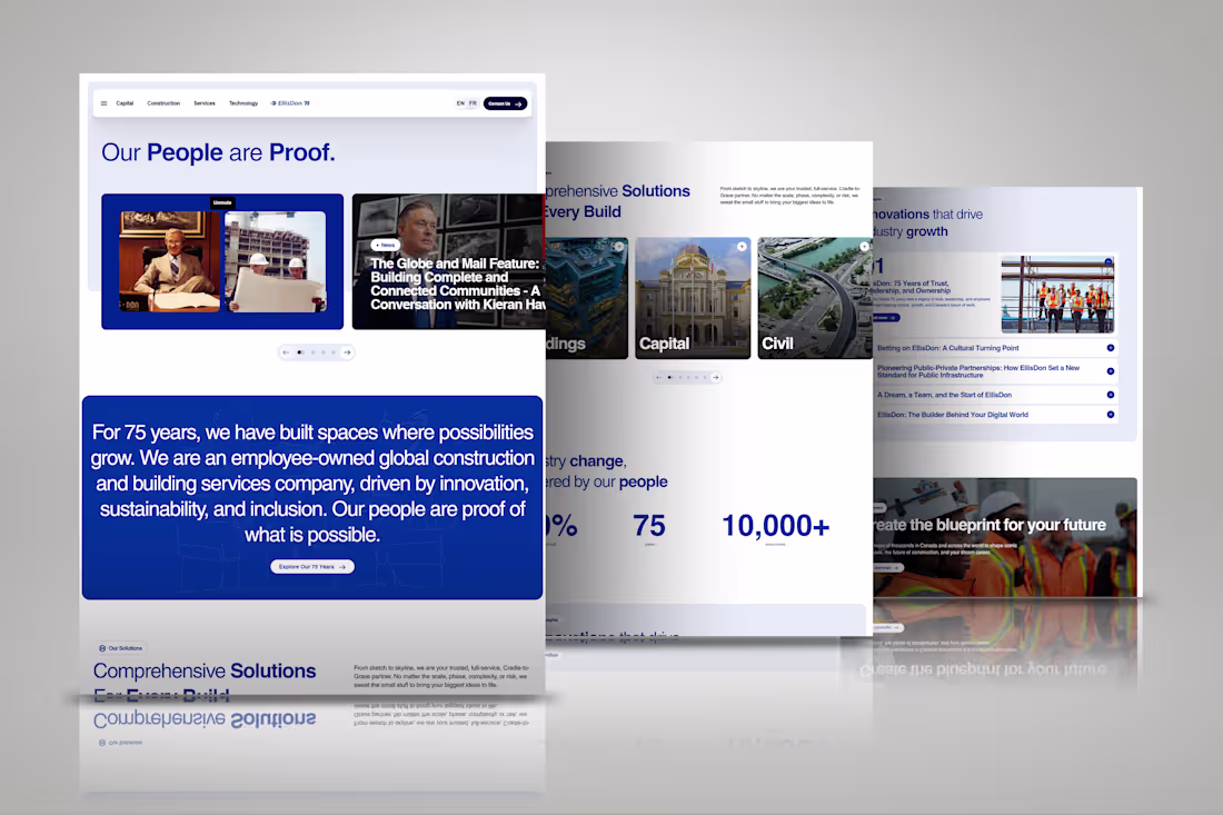 Cover image for Construction Company Website Design |