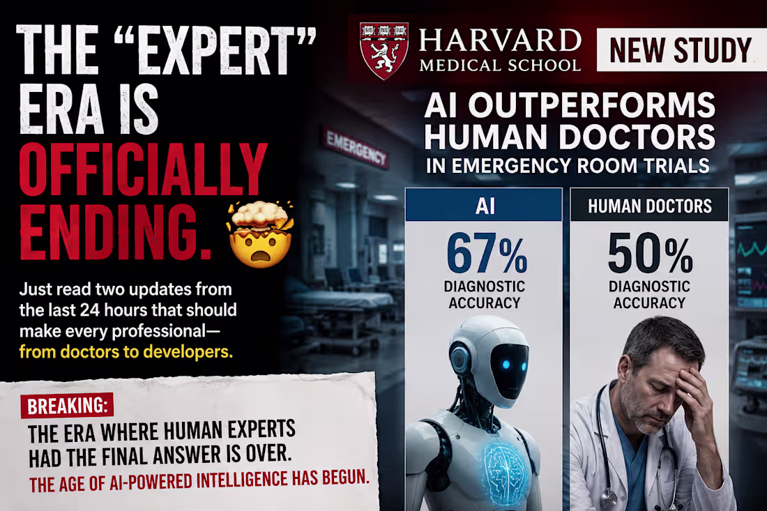 Cover image for 🚨 AI just beat doctors