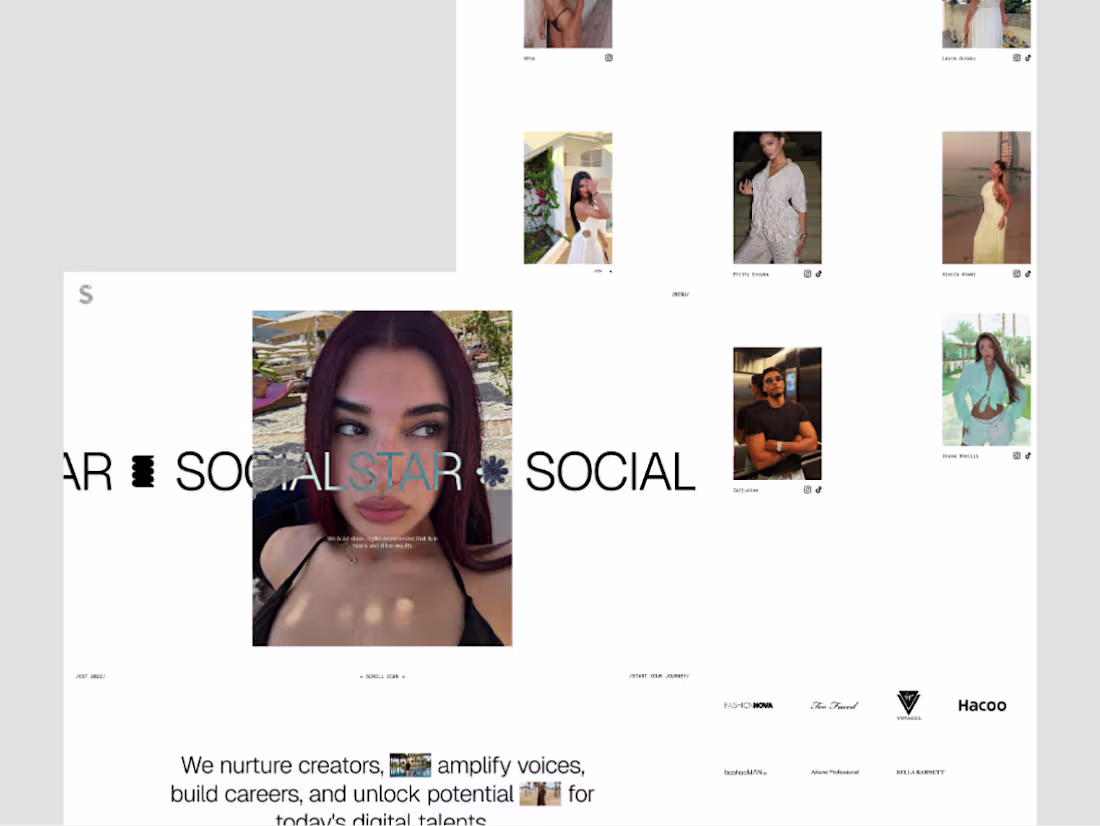 Cover image for Webflow Webseite for Socialstar 