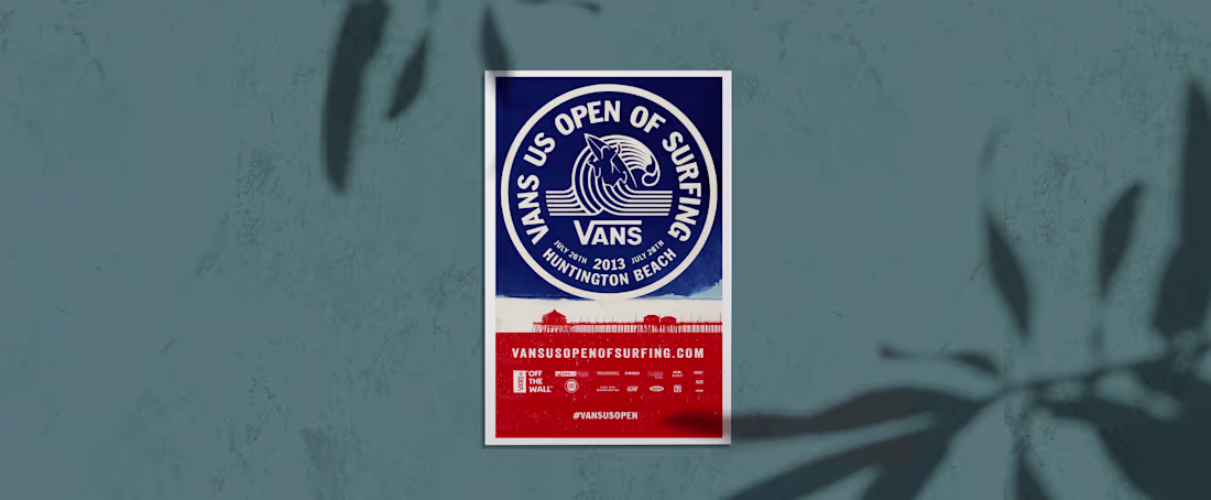 Cover image for Celebrating Surf | Printing Production for Vans US Open Poster