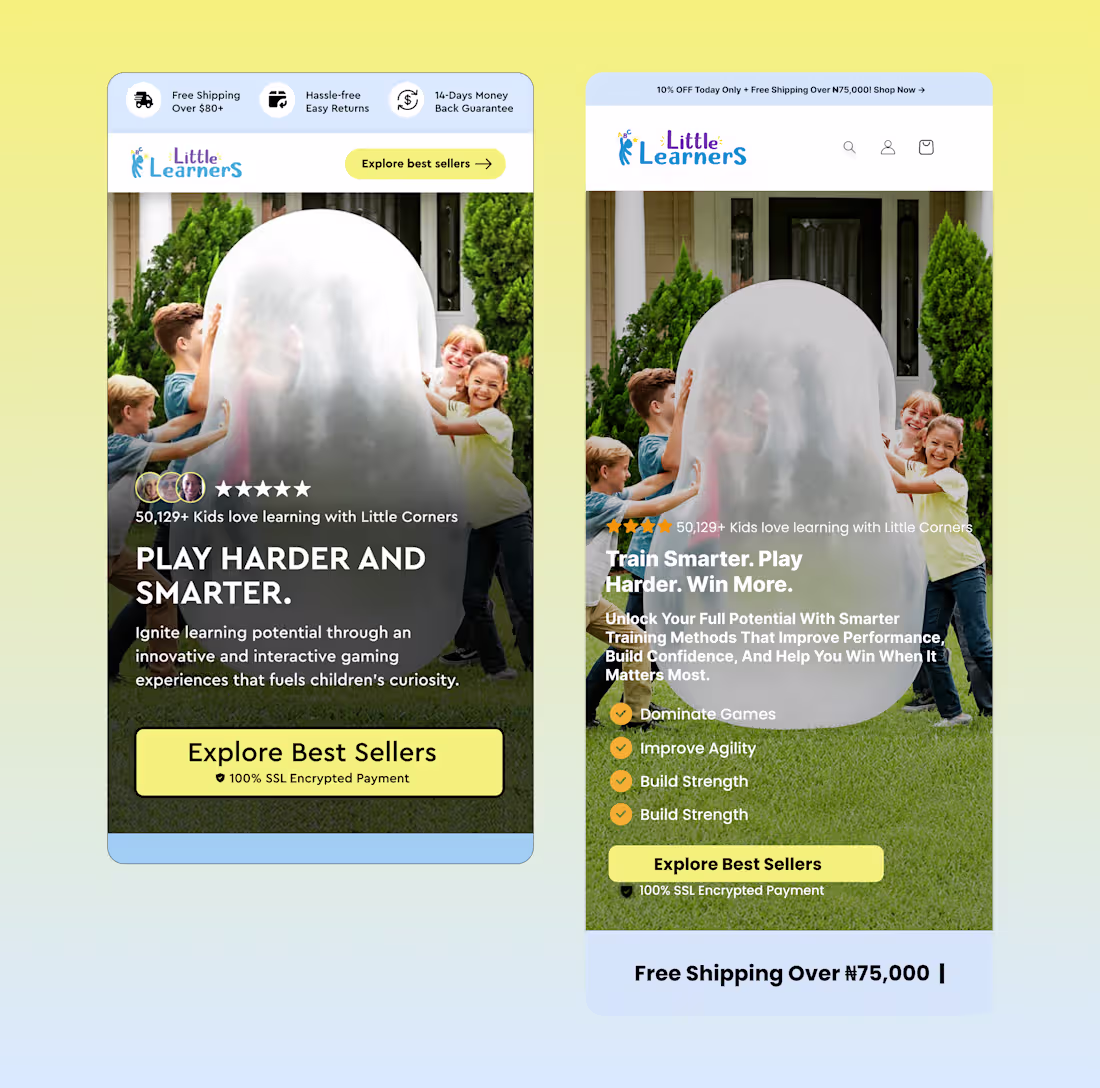 Cover image for Your homepage has less than