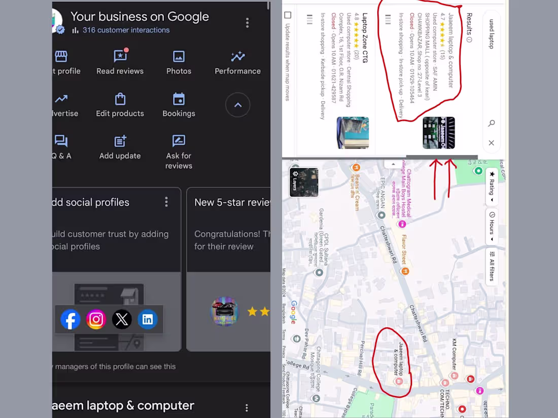 Cover image for Successfully ranked google business profile on google