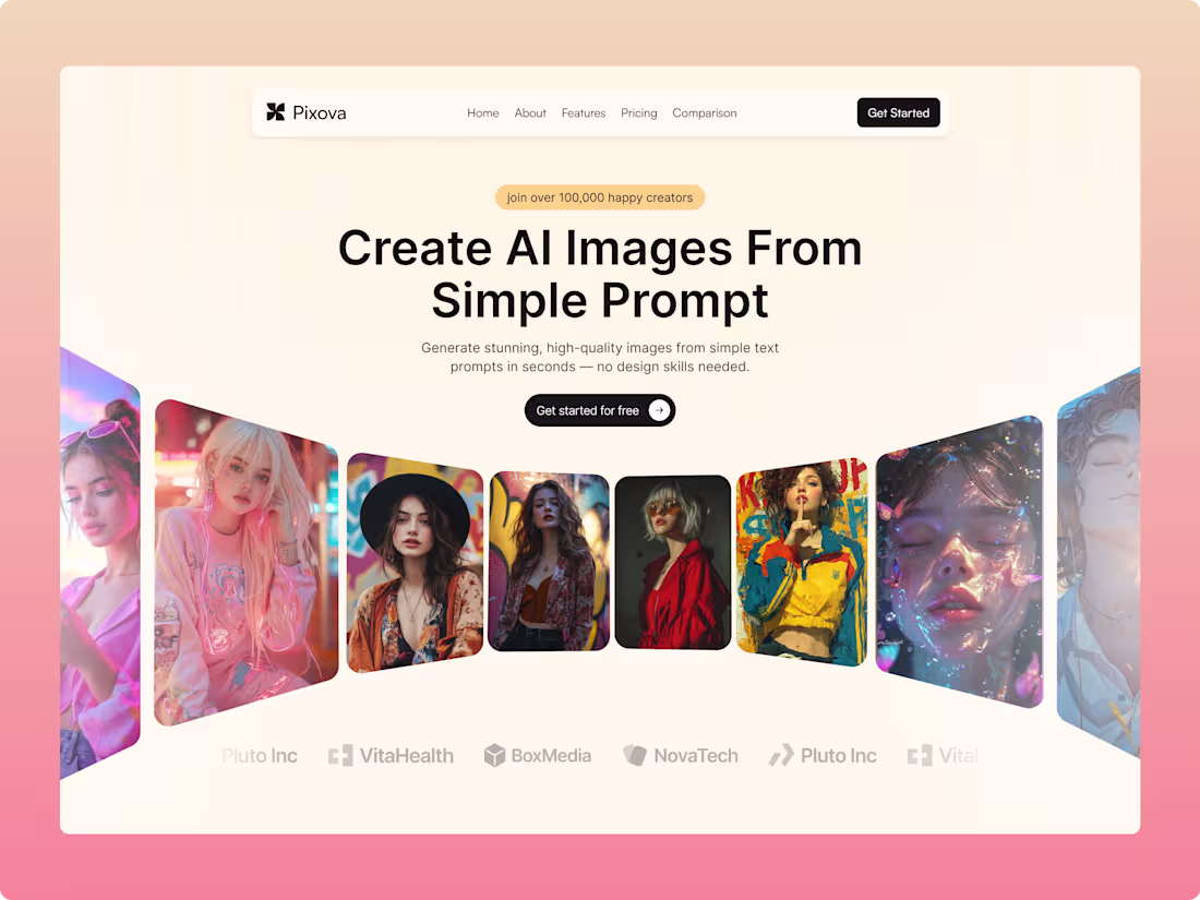 Cover image for Pixova — AI Image Generator