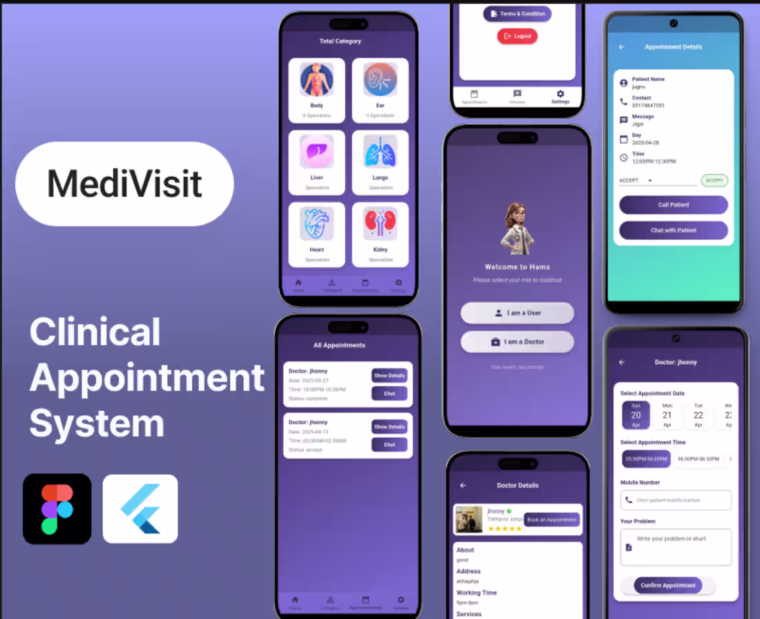 Cover image for MediVisit — Clinical Appointment System